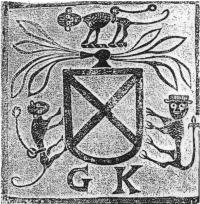A stone rubbing of a 1578 version of theFitzgerald arms.