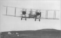 The Vickers-Vimy-Rolls aircraft aftertake off from St. John's Newfoundland. (COURTESY OF MICHAEL FREYER)
