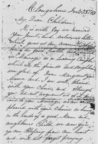 Pat Carroll's letter from Clare to hisdaughter and soncin-Iaw in Victoria, 23
December 1869. (COURTESY OF MRS P.C.
NOTTLE)