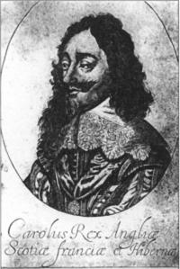 Engraved portrait of King Charles I.
