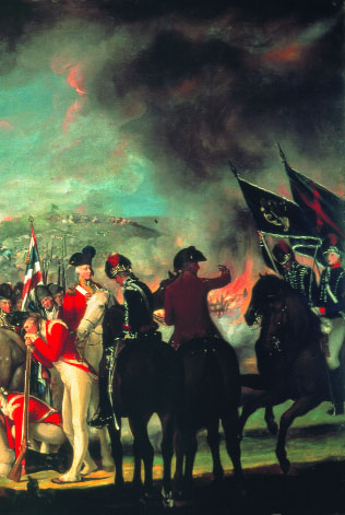 The Battle of Ballynahinch, 1798 [detail] by Thomas Robinson. (Office of Public Works)