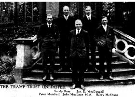 ‘The Tramp Trust Unlimited’—Maclean and his socialist missionaries in 1922. (The Herald)