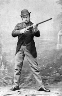 ‘Captain’ Charles Cunningham Boycott, photographed in London in 1863 in a typically sporting pose. The military title was an affectation: in fact his military career was limited. (Seán Sexton/Getty Images)