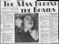 A Sunday Express exposé of Seán Russell on 30 July 1939. Jim O’Donovan was not publicly linked to the bombing campaign until 1961, the year before he retired from the ESB. (National Library of Ireland)