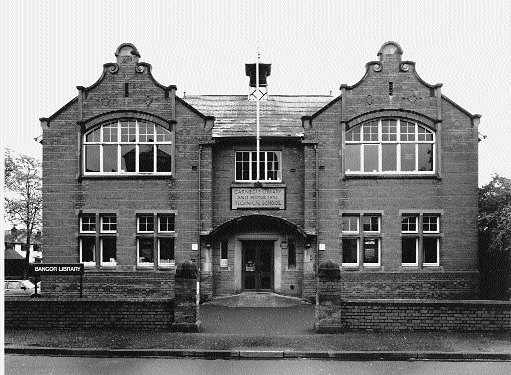 Bangor Library, County Down, designed by E.L. Wood, opened in 1910, as both a school and a library.