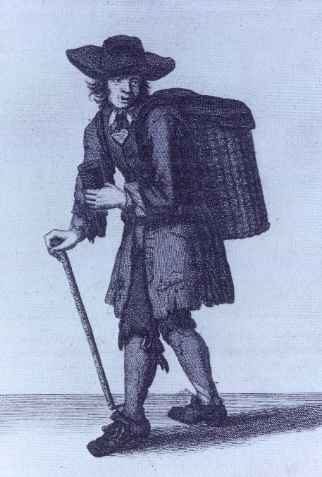 ‘Remember the Poor Prisoners'-an Englishman collecting alms for the redemption of slaves, from Marcellus Laroon's The cryes of the City of London (London, 1688). (Folger Shakespere Institute)