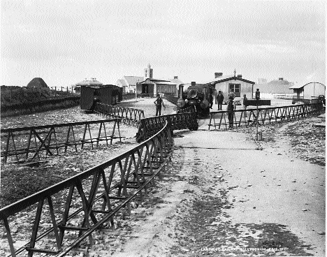 The late-nineteenth century was a boom time for light railways. North Kerry's Lartigue railway, which linked Ballybunion and Listowel between 1888 and 1924, was surely the most unusual. (National Library of Ireland)