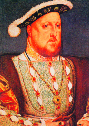 Henry VIII by Hans Holbein-if matrimonial disorder had not driven him down the path of schism, what curiosities might have been seen in Ireland. (Thyssen-Bornemisza Collection/Bridgeman)