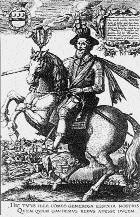 Handbills of Essex, Mountjoy and Cromwell, each depicted as the conquering general on a rearing horse.