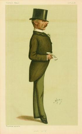 Col. E.J. Saunderson—one of the leading figures in forging a single pro-union Irish party in early 1886. (Vanity Fair)