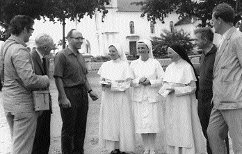 Holy Ghost Fathers' ‘Green Pimpernel', Fr. Tony Byrne (third from left), in Sí£o Tomé with members of the Evening Herald medical team. (Independent Newspapers)