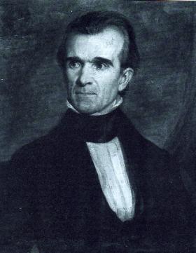US President James Polk made a $50 donation: a Boston newspaper declared scornfully that it was too small and had to be ‘squeezed’ out of him. (Tennessee Historical Society)