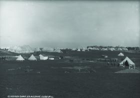 The Curragh camp—the British army was a major employer, so many Kildare families weren’t eager to sever all links with the empire. (National Library of Ireland)