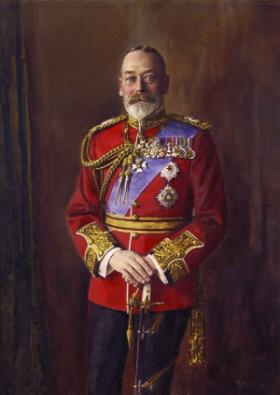 King George V—visited Maynooth in July 1911. (National Portrait Gallery)
