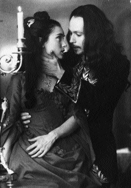 Winona Ryder as Mina and Gary Oldman as Dracula in Bram Stoker's Dracula (1992)-could Stoker have been influenced by Irish legends of vampire-kings?
