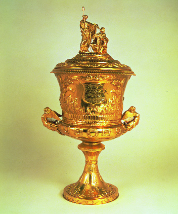 The gold cup presented to William Smith O'Brien at Melbourne in 1854. (National Museum of Ireland)