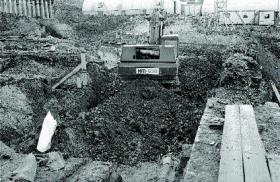 Wood Quay, 1978—‘Parts of the site were sheared away and I did not get a chance to examine them. I thought that would be the worst day ever in Irish archaeology’.
