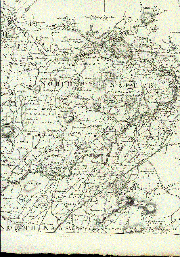 Detail from A Map of the County of Kildare by Lieut. Alex[ander] Taylor, of his Majesty's 81st Regt., 1783. (Andrew Bonar Law)