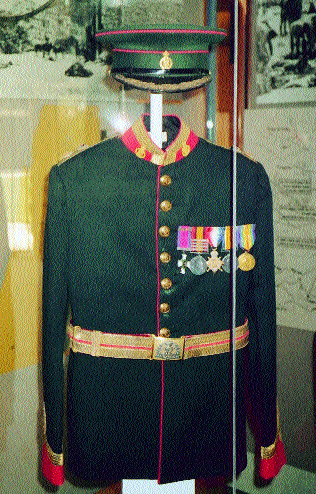 Patterson's dress uniform with medals enjoys a place of honour in the Jewish Legion's Museum.