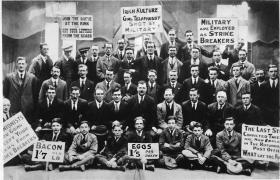 Striking postal workers in 1922- one of several defeats for organised labour during this period.