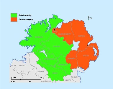 artition was explicitly suggested in June 1912 when Liberal MP Thomas Agar-Robartes moved an amendment to exclude permanently the four Protestant-majority counties of Antrim, Armagh, Down and Londonderry from the Home Rule bill’s scope. (Sarah Gearty)