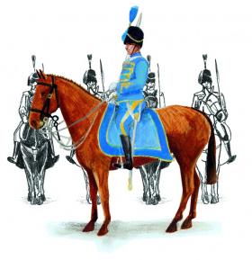 The Blue Hussars, established in 1931, made their first public appearance at the 1932 Eucharistic Congress. (John Conway)