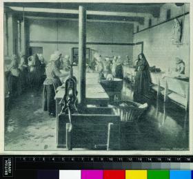 Interior of a Dublin Magdalen laundry in the 1890s. (British Library)