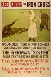 British anti-German propaganda posters. Prior to the prisoners’ removal to Lilford Mill camp at Leigh, Lancashire, local newspapers began publishing similar material. (Garda College Museum)