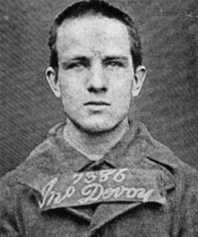 John Devoy as a prisoner in 1866. Six years earlier, the chiding of an angst-ridden father persuaded the then eighteen-year-old to run away and join the Zouaves.