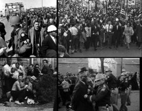 Scenes from the Edmund Pettus Bridge, Selma, Alabama, March 1965—‘Our march was based upon the Selma–Montgomery “freedom march”.’