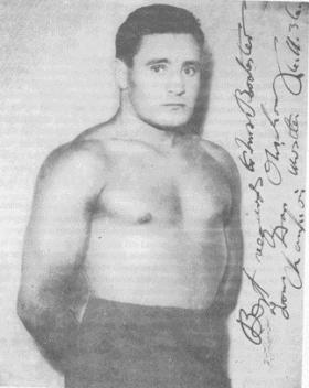 A 1936 publicity photo of Danno O’Mahony, signed by the man himself.