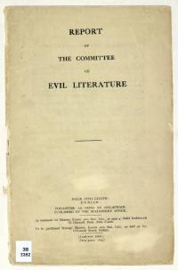the Report of the Committee on Evil Literature (1926)