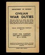 Civilian war duties—this Department of Defence pamphlet included drawings of the shelter for those who could afford the £10–10s. it cost to build.(All images: National Museum of Ireland)