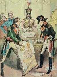 Theobald Wolfe Tone with Napoleon, December 1797—‘His major qualities, the qualities that mattered, were first that he was a man of action; unfortunately for himself, he had to act on a small sphere and unsuccessfully. He was unlucky as a man of action.’ (Weekly Freeman & National Press, 11 December 1897)