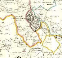 The Down Survey map of Kilkenny and environs. (Trinity College, Dublin)