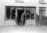 A Catholic-owned bicycle shop in Roslea, Co. Fermanagh, in the wake of the burning of the town by the Ulster Special Constabulary on 21 February 1921. (Mooney Collection, Michael McPhilips)