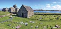 Iona, traditional burial place of Irish and Pictish saints and kings. How and why might Ecgfrith, the Saxon king of Northumbria, have been buried there amongst his sworn enemies? (Neilston Webcam Photo Gallery)