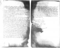 Pages from the dedication of The Annals of the Four Masters, addressed by Micheal O Cleirigh to patron Fergal O Gadhra.