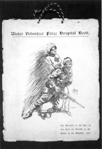 U. V.F. Hospital Book Cover by William Conor. (COURTESY OF THE IMPERIAL WAR MUSEUM)