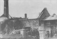 A creamery destroyed by the Black and Tans.(Survey 26 November 1921)
