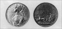 Medal in commemoration of the escape, 1719.