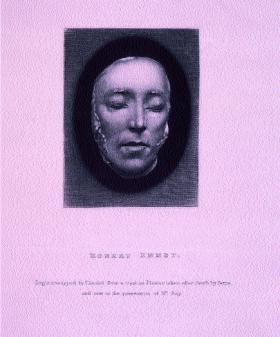 Maschera della morte di Robert Emmet. (Galleria Nazionale d'Irlanda)