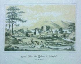 Engraving of Carlingford, Co. Louth, 1857 Landed Estates Court Rentals, class 23.