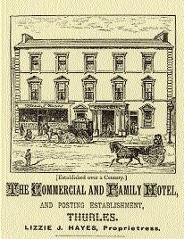 Hayes’s Hotel, Thurles, Co. Tipperary, where the GAA was founded on 1 November 1884. (National Library of Ireland)