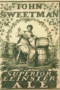 Contemporary advertisement for Sweetman’s ale. (National Library of Ireland)