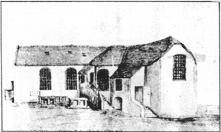 An 1840s drawing of the Mass-house at Clonmel, ‘splendidly rebuilt [in the mid-eighteenth century] with many others in Munster by large contributions raised in Spain'. Note the large leaded windows and slated roof. 