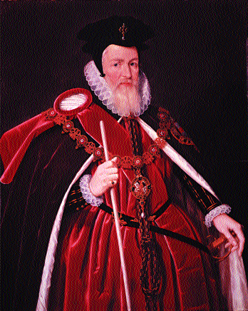 Sir William Cecil-during Creagh's imprisonment in the Tower of London in the spring of 1565 Cecil interrogated him twice concerning his contacts in Rome, Louvain and Ireland. (National Portrait Gallery, London)