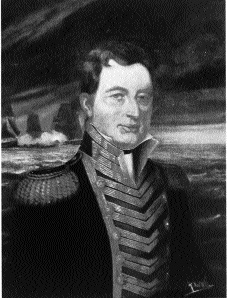 William Brown in admiral's uniform.
