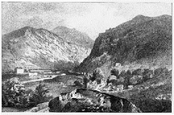 Nineteenth-century lithograph of Glenmalure, County Wicklow. (G. Rowe)