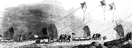 McClintock experimented with different means of improving sledge travel using kites and sails, methods that remained in use until the twentieth century.